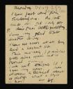 Duncan Grant, recipient: Vanessa Bell, ‘Postcard from D.G. [Duncan Grant] to Vanessa Bell’ [December 1926]