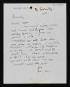 Duncan Grant, recipient: Vanessa Bell, ‘Letter from Duncan [Grant] to Vanessa Bell [Charleston]’ [c.1927–8]