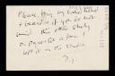 Duncan Grant, recipient: Vanessa Bell, ‘Postcard from D.G. [Duncan Grant] to Vanessa Bell’ [14 January 1935]