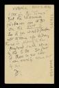 Duncan Grant, recipient: Vanessa Bell, ‘Postcard from D. [Duncan Grant] to Vanessa Bell’ [3 August 1949]