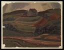 David Jones, ‘Sketch of a landscape of the South Downs’ [c.1921]