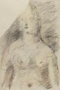 David Jones, ‘Study of upper torso of female nude’ [c1945–50]