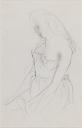 David Jones, ‘Study of a seated girl’ [c.1940–55]