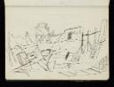 James Boswell, ‘Sketch of an outdoor scene with architectural structures’ 1938–9