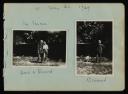 Anonymous, ‘Two mounted photographs of Bernard Meninsky with his son, David and a dog’ 1929
