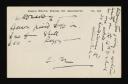 Sir Cedric Morris, Bt, recipient: Arthur Lett-Haines, ‘Postcard from Cedric Morris to Arthur Lett-Haines’ [8 March 1938]