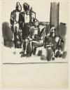 Josef Herman, ‘Sketch of a group of four miners’ [1951]