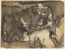 Josef Herman, ‘Sketch of a miner underground, Ystradgynlais’ [1945]