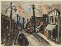 Josef Herman, ‘‘Ystradgynlais, main street’ (Notes from a Welsh Diary)’ 1953