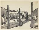 Josef Herman, ‘Sketch of a road, Ystradgynlais’ [1950]