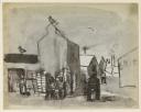Josef Herman, ‘Sketch of a Scottish fishing village near Mallaig’ [1946]