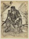 Josef Herman, ‘Sketch of a seated miner’ [1948]