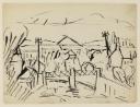 Josef Herman, ‘Sketch of the bridge at Ystradgynlais’ [1949]