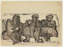 Josef Herman, ‘‘Crouching miners’ (Notes from a Welsh Diary)’ 1948