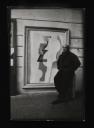 Anonymous, ‘Photograph of Ben Nicholson standing next to his ‘1953 February (contrapuntal)’’ [c.1953]