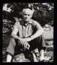Felicitas Vogler, ‘Photographs of Ben Nicholson sitting on a rock in Wharfedale’ August 1957