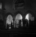 John Piper, ‘Photograph of the interior of St Mary’s Church in Capel-le-Ferne, Kent’ [c.1930s–1980s]