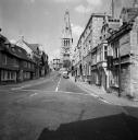 John Piper, ‘Photograph of a street view with St Mary’s Church in Stamford, Lincolnshire’ [c.1930s–1980s]
