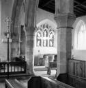 John Piper, ‘Photograph of the interior of All Saints Church in Misterton, Nottinghamshire, showing stained glass window designed by John Piper’ [c.1930s–1980s]