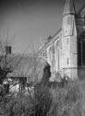John Piper, ‘Photograph of Dorchester Abbey and cottage in Dorchester, Oxfordshire’ [c.1930s–1980s]