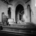 John Piper, ‘Photograph of the interior of St Kenelm’s Church in Minster Lovell, Oxfordshire’ [c.1930s–1980s]