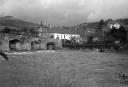 John Piper, ‘Photograph of a bridge and houses in Crickhowell, Breconshire including the Bridge End Inn’ [c.1930s–1980s]