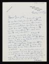 Henry Moore OM, CH, recipients: Kenneth Clark, Jane Clark, ‘Letter from Henry Moore to Kenneth and Jane Clark’ 31 October 1961