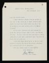 Diana Uhlman, ‘Letter written to Kenneth Clark from Mrs Fred Uhlman’ 22 September 1940