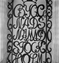 Eileen Agar, ‘Photograph of a door with wrought iron lettering’ 1947