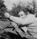 Eileen Agar, ‘Photograph of Joseph Bard wrestling with a deck chair’ 1930s–1940s