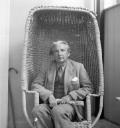 Eileen Agar, ‘Photograph of Joseph Bard sitting in a wicker chair in Tenerife’ 1952–6