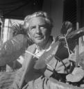 Eileen Agar, ‘Photograph of Joseph Bard next to a plant in Puerto de la Cruz, Tenerife’ 1952–6