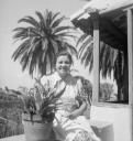 Eileen Agar, ‘Photograph of the maid sitting outside Sitio Litre, Puerto de la Cruz, Tenerife’ 1952–6