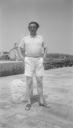 Eileen Agar, ‘Photograph of Joseph Bard by the harbour in Bridport, Dorset’ 1934