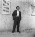 Eileen Agar, ‘Photograph of Joseph Bard taken outside a building in Mougins, France’ 1937