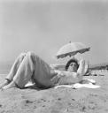 Eileen Agar, ‘Photograph of Joseph Bard lying on the beach in Juan-les-pins, France’ 1937