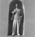 Eileen Agar, ‘Photograph of Joseph Bard standing in an alcove at the Hurlingham Club in London’ [1930s]