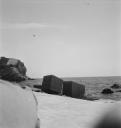Eileen Agar, ‘Photograph of concrete blocks on the beach in Toulon-sur-mer, France’ [1939]