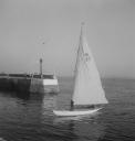 Eileen Agar, ‘Photograph of a yacht in a harbour’ [1934]