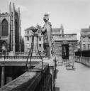 Eileen Agar, ‘Photograph of statues in the Roman baths in Bath’ [1930s]