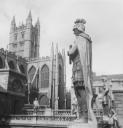 Eileen Agar, Joseph Bard, ‘Photograph of statues in the Roman baths in Bath’ [1930s]