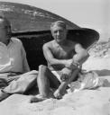 Eileen Agar, ‘Photograph of Paul Éluard and Pablo Picasso on the beach’ September 1937