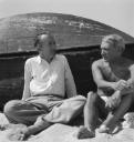 Eileen Agar, ‘Photograph of Paul Éluard and Pablo Picasso on the beach’ September 1937