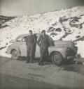Unknown artist, ‘Photograph of Robert Medley and an unidentified serviceman, both in uniform, shown standing in front of a car in Syria during the Second World War’ [1940–5]