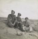 Unknown artist, ‘Photograph of three servicemen in uniform during the Second World War’ [1940–4]