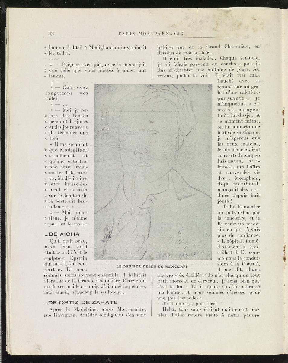 Journal 'Paris-Montparnasse'', collection owner: Jacques Lipchitz, February  1930', collection owner: Jacques Lipchitz, February 1930 – Tate Archive