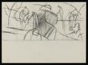 Keith Vaughan, ‘Sketch for part of a mural depicting seven line drawn figures in a landscape with shading’ [1963]