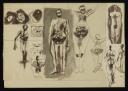 Keith Vaughan, ‘Eight drawings of figures on one sheet’ [1943–6]