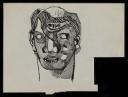 Keith Vaughan, ‘Drawing of a head of a young man with the facial planes strongly defined’ [1947]