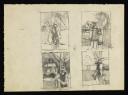 Keith Vaughan, ‘Four drawings of figures leaning against trees’ [1948]